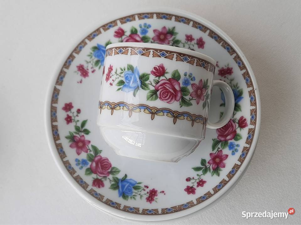 Stare filiżanki sygnowane 6 stara porcelana