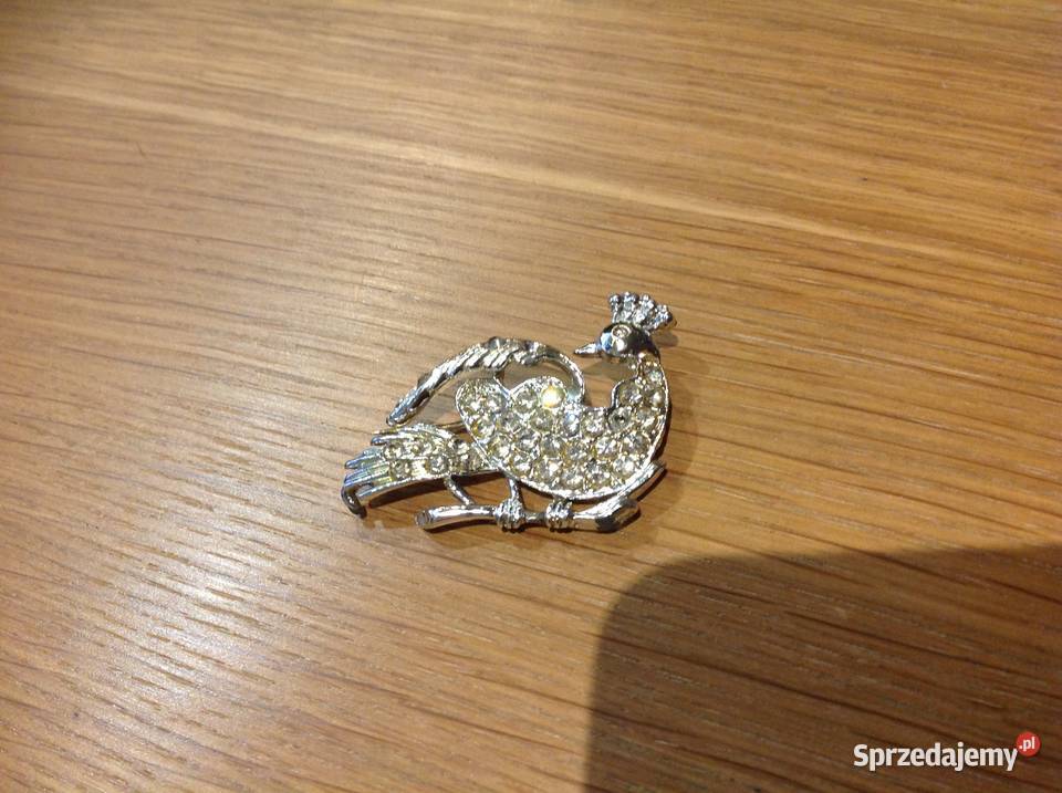 Stara Broszka Paw cyrkonie Nowa Sól