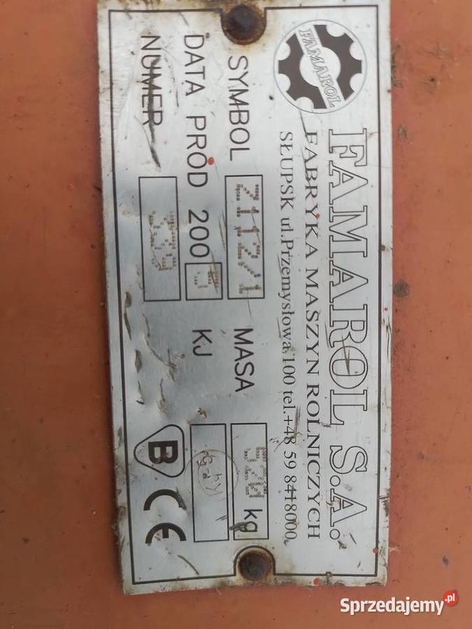 Kosiarka FAMAROL 210m SaMasz mazowieckie