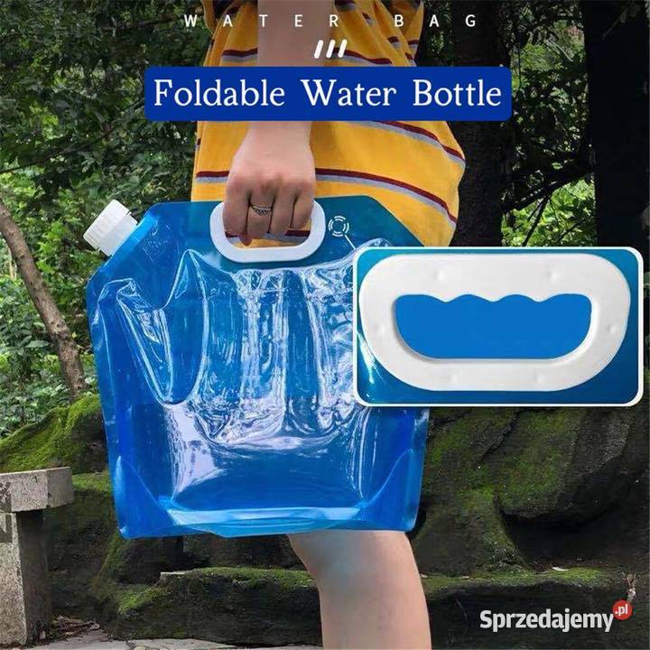 Bidon Pojemnik Składany na Wodę Turystyczny 5L Sieradz sprzedam