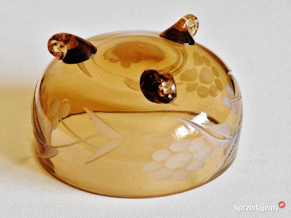 Czarka kryształowa ze szlifem ręcznym z lat 70ch Bydgoszcz