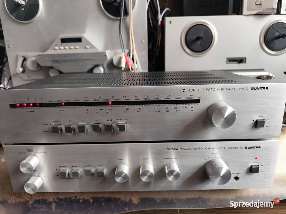 zestaw Unitra wzmacniacz WS301S tuner AS205S Mosty sprzedam