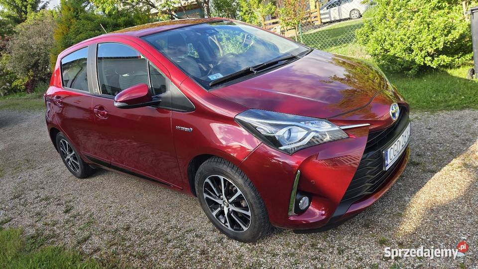 Toyota Yaris Automat Hybryda 42 Przebiegu elektrochrom. lusterko wst. Gdańsk