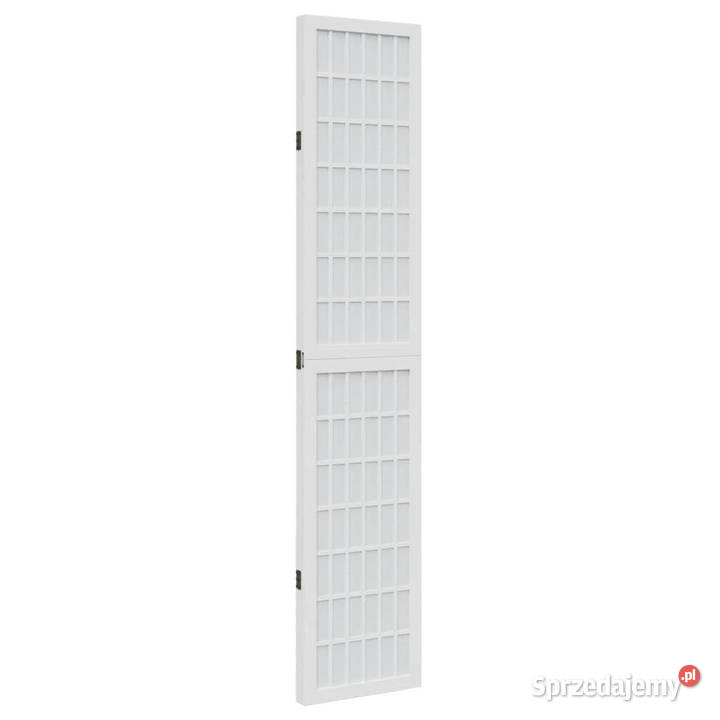 Parawan pokojowy 3panelowy biały lite drewno