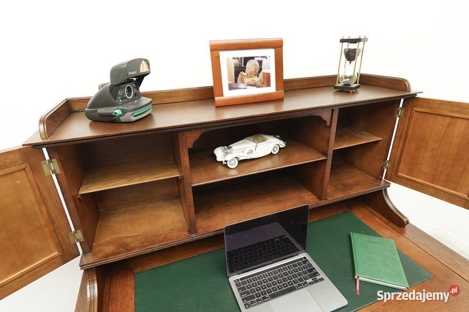 Zabytkowe secesyjne biurko z nadstawką renowacji