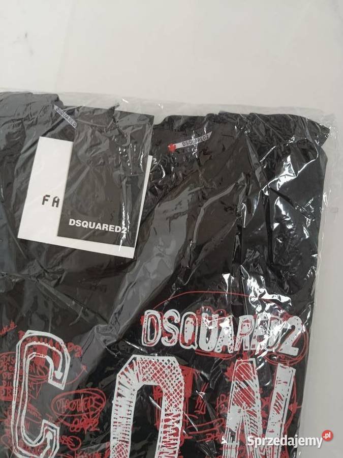 Bluza męska bawełniana ICON Dsquared2 czarna Białystok sprzedam