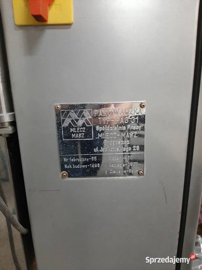 Syndyk sprzeda Linia do produkcji jogurtu Warszawa