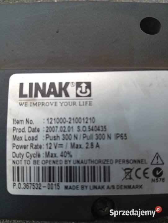 Siłownik elektryczny linak