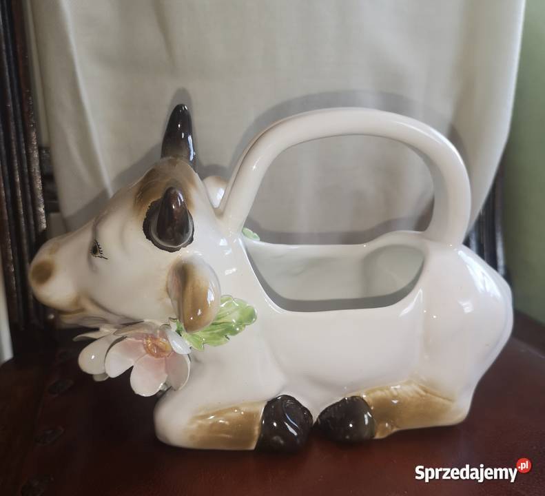 Mlecznik krówka Brązowa Porcelana i szkło Gdańsk