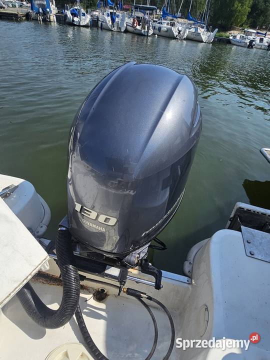 Łódź motorowa wędkarska motorówka z przyczepą