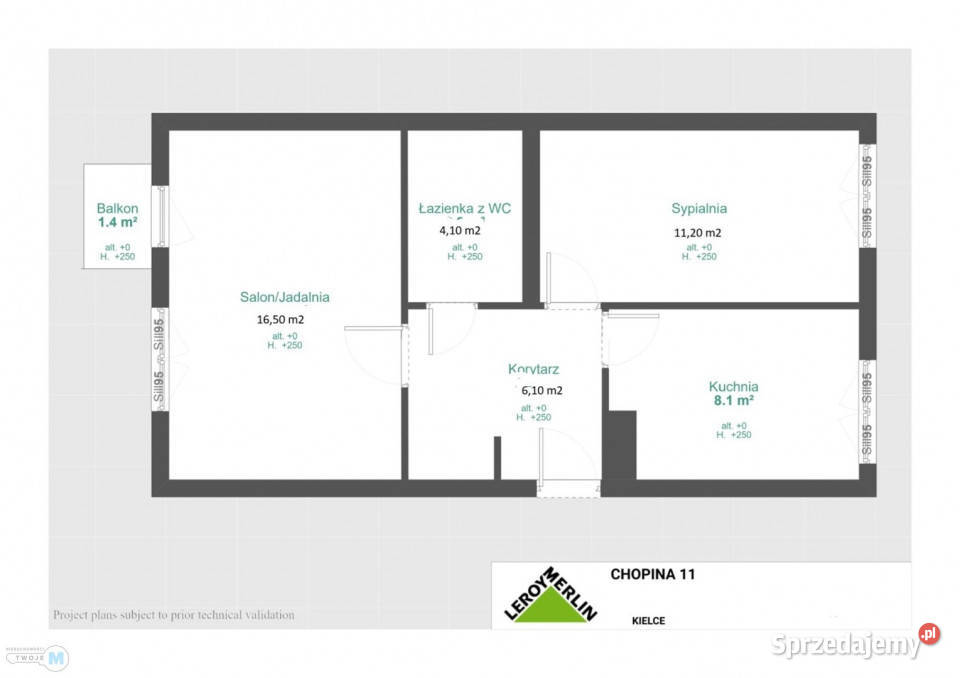 sprzedaży mieszkania Kielce 46m2 3pokojowe
