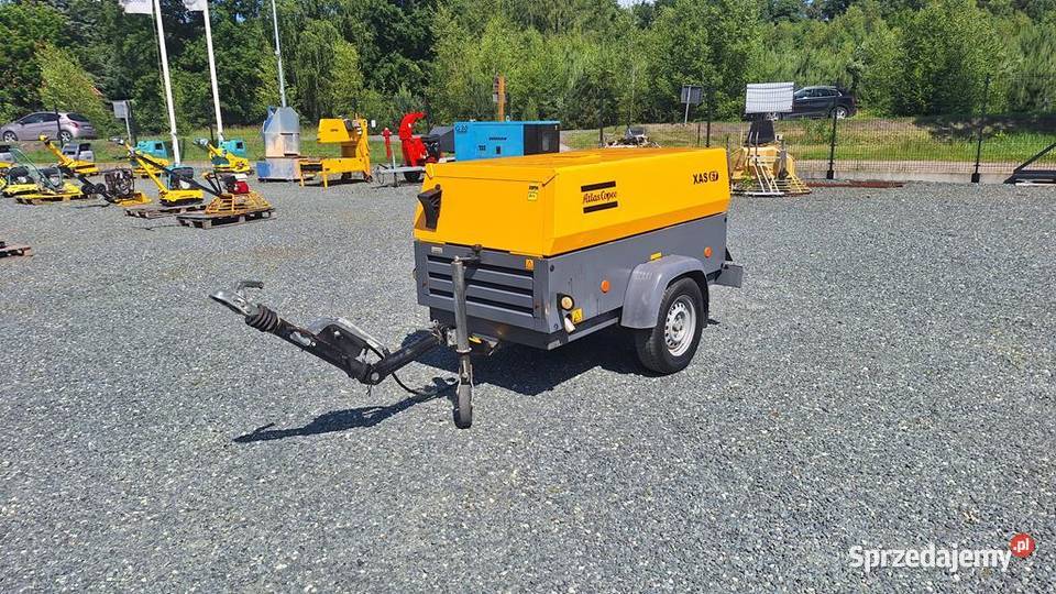 Kompresor Śrubowy Sprężarka ATLAS COPCO XAS 67 Trzebnica