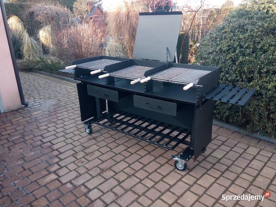 Gastronomiczny grill TRÓJKOMOROWY blacha 5 mm z Damasławek