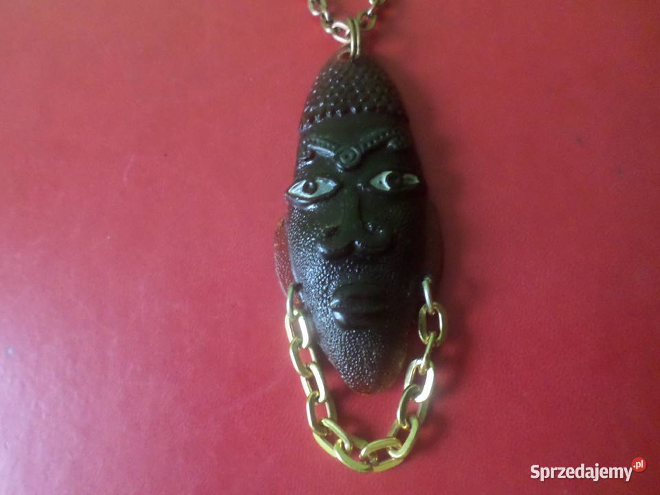 AFRYKAŃKA MASKA ORYGINALNY NASZYJNIK mazowieckie Ciechanów