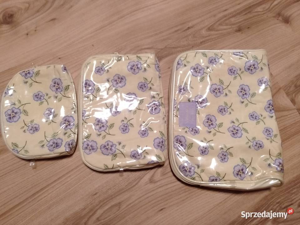 zestaw 3 kosmetyczek vintage Heathcote Ivory lubelskie