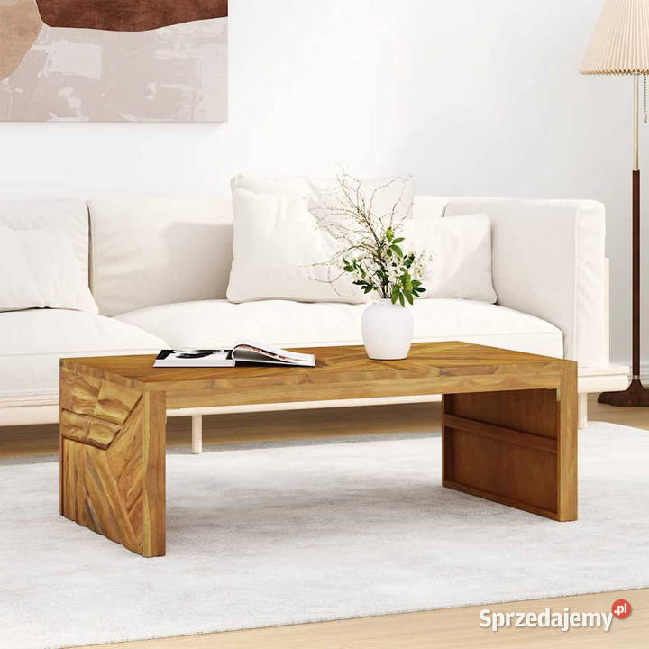 Stolik kawowy 110x60x38 lite drewno tekowe mazowieckie Warszawa sprzedam