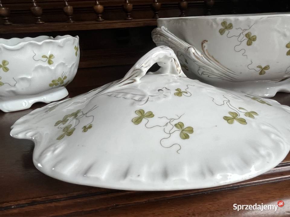 Waza wielka pokrywka PP Porsgrund Norge Secesja pomorskie Gdańsk