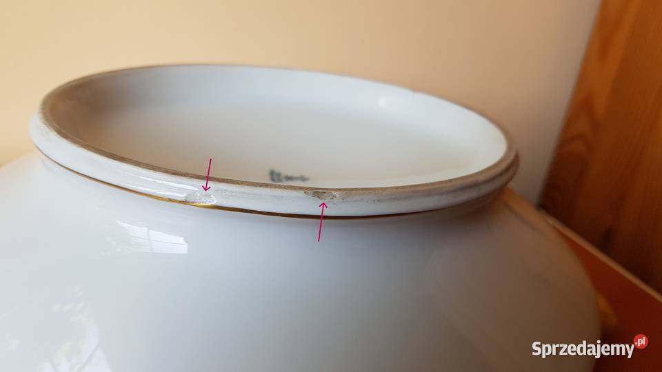 Porcelanowa waza OHME ze złoceniami stara Dąbrowa Górnicza sprzedam