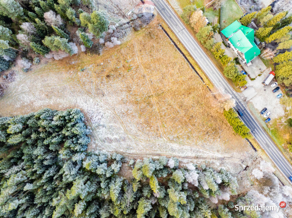 Działka głównej drodze w Harklowej Harklowa