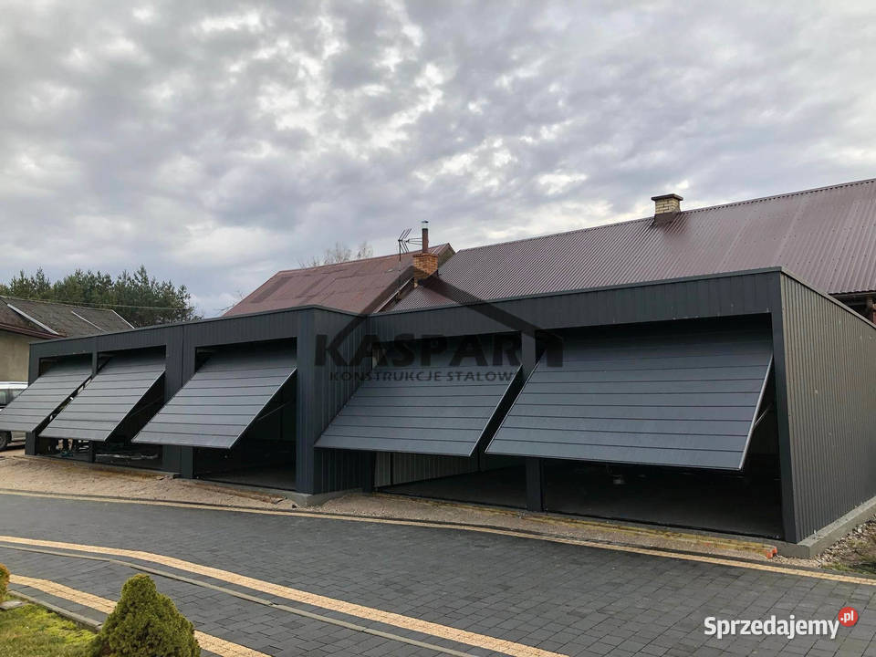 Garaż blaszany 17x6 Brama uchylna x 5 antracyt Bydgoszcz