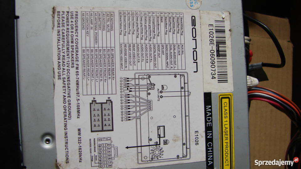 Radio Eonon e1026 TV dvd Nawi Dotykowy panel Chorzów