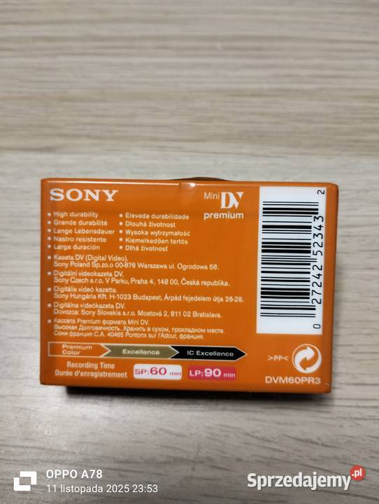 kaseta video z dawnych czasów 0ryginalnie Pozostałe zachodniopomorskie Gryfino