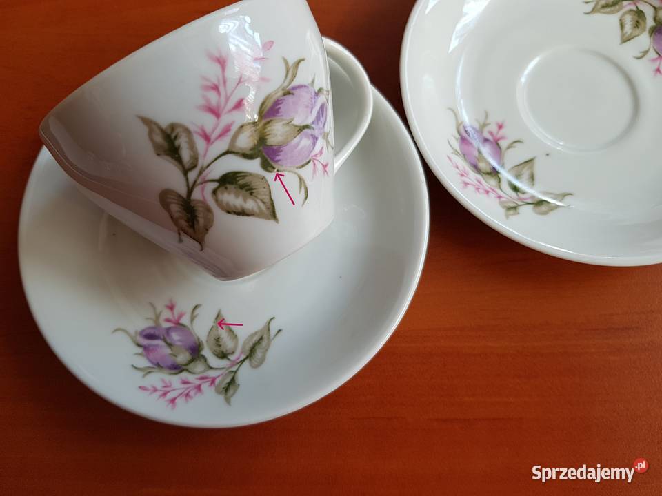 Serwis do kawy Joanna Karolina porcelana PRL Dąbrowa Górnicza