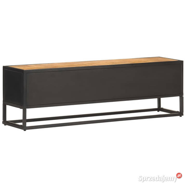 Szafka TV z drzwiczkami 130x30x40 surowe drewno Szafki mazowieckie Warszawa