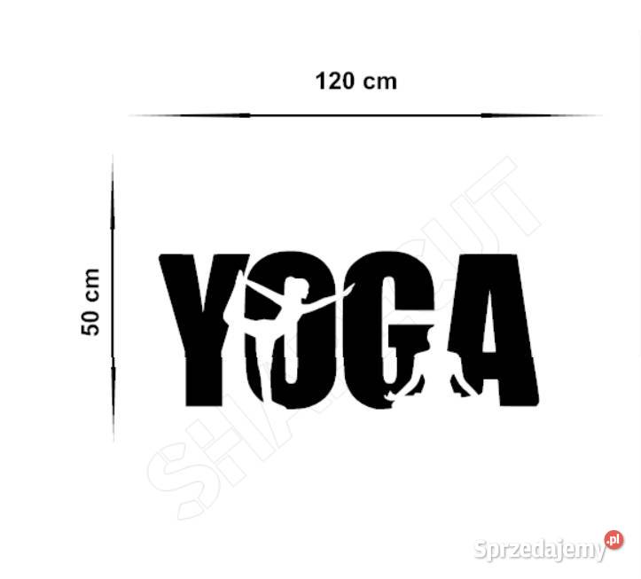NAKLEJKA NA ŚCIANĘ YOGA 120 X 50 OZDOBNA Olsztyn