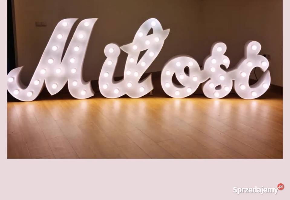 Sprzedam napis 3d Led miłość opolskie Prudnik