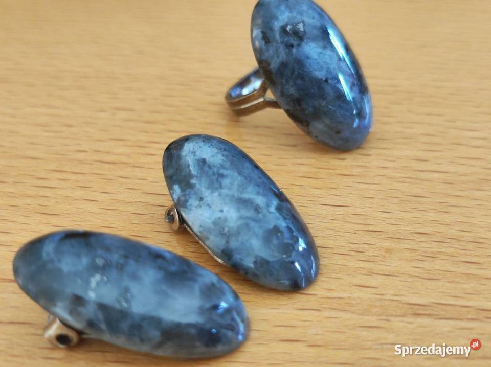 norweski kamień księżycowy pierścionek klipsy Dla kobiet Galanteria i dodatki Kielce