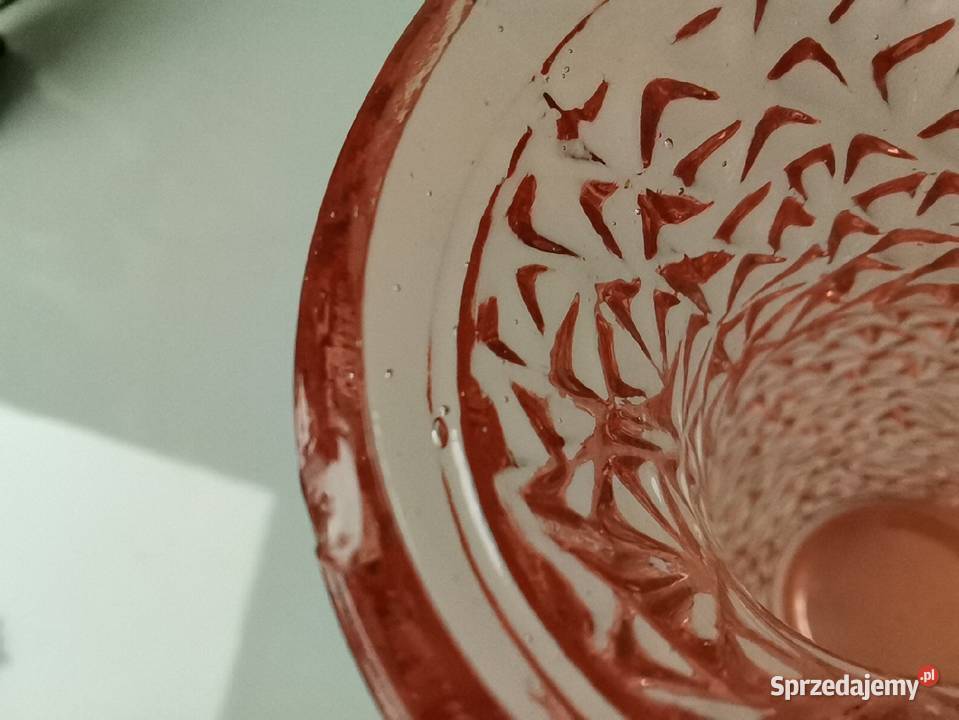 Stary różowy wazon Grys Lodowy huta Prądniczanka Katowice sprzedam