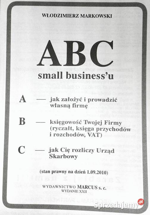 ABC small businessu 092010 Markowski Włodzimierz Chełm
