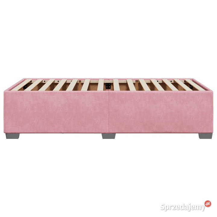 Rama łóżka różowa tapicerowana aksamitem 80x200 Łóżka Warszawa