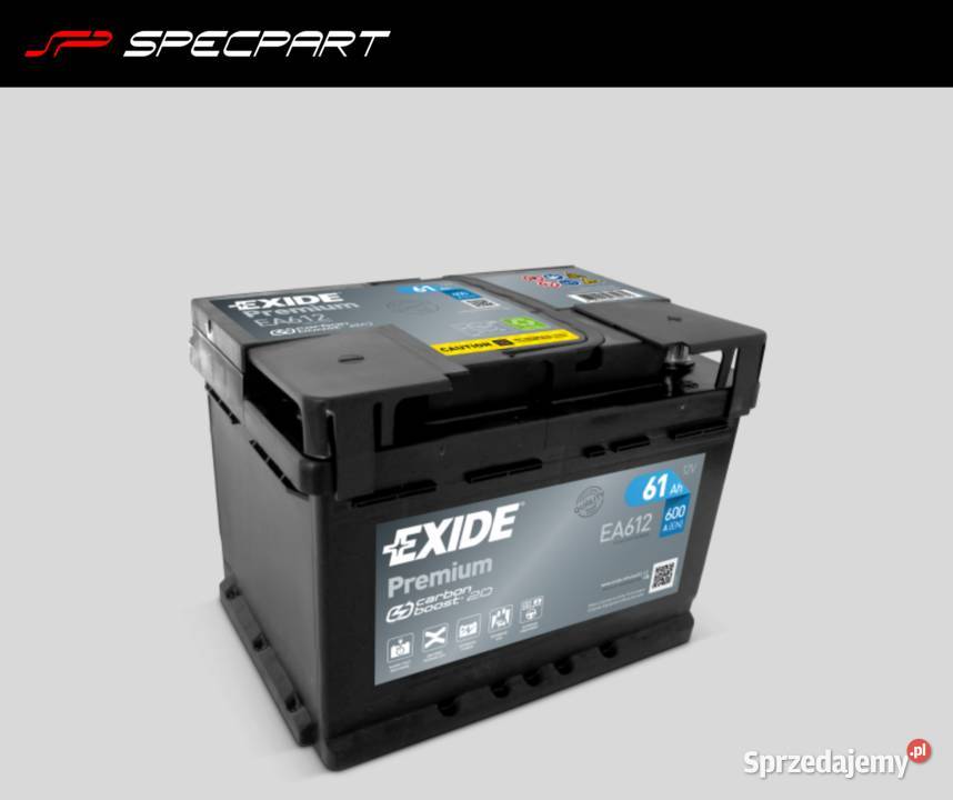 Akumulator Exide Premium 61Ah 600A osobowe Układ elektryczny Koszalin