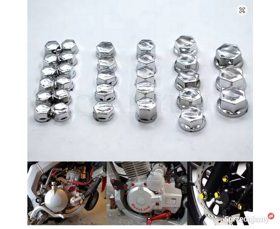 OZDOBNE KOŁPAKI KAPSLE NAKŁADKI NA ŚRUBY Sosnowiec