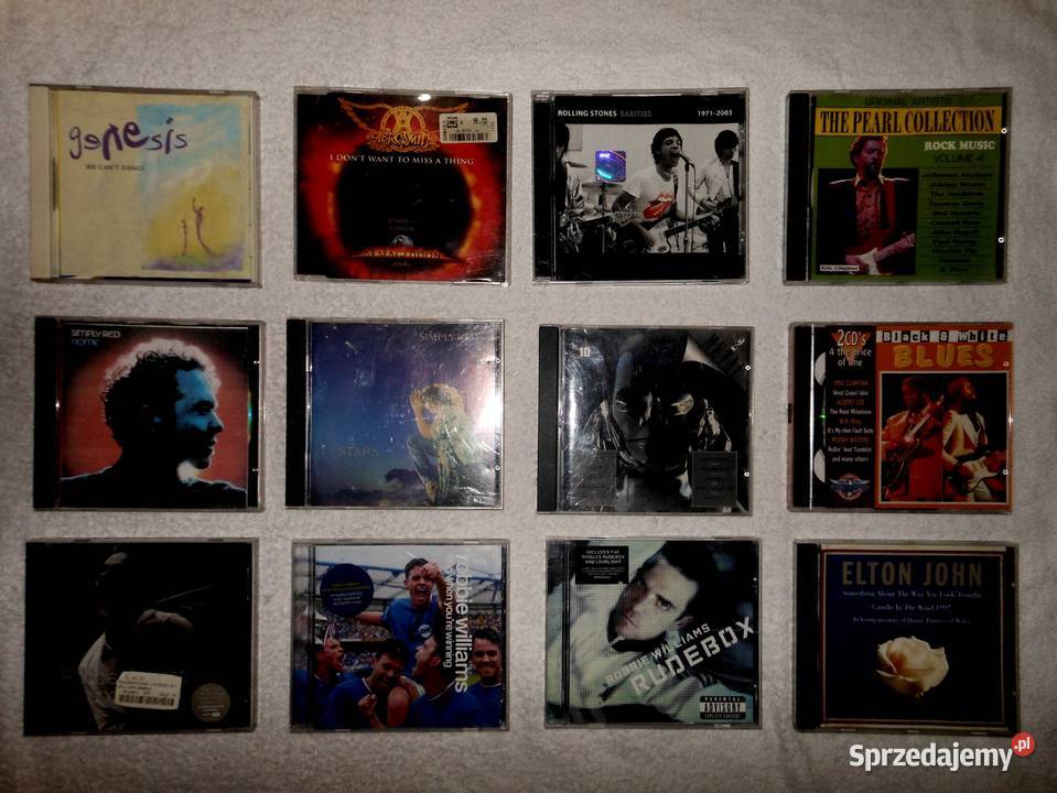 Kolekcja płytek z cd dvd kaset Bukowo