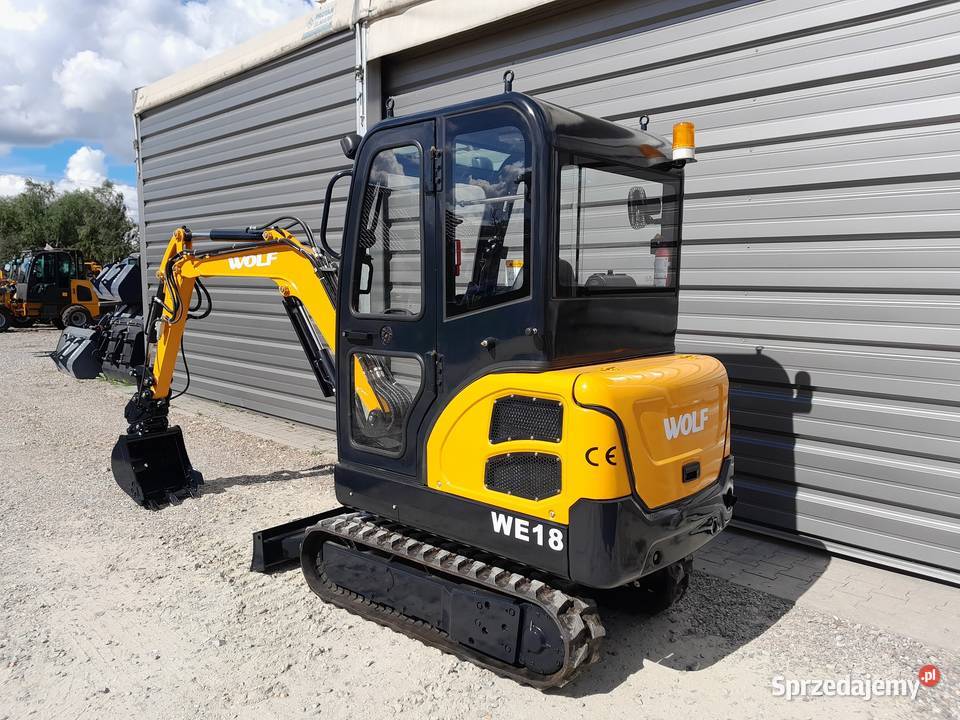 Minikoparka WOLF WE18 Nowa 2022 Serwis Gwarancja Poznań