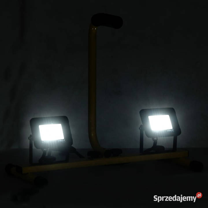Reflektor LED z uchwytem 2x10 W zimne białe mazowieckie Warszawa