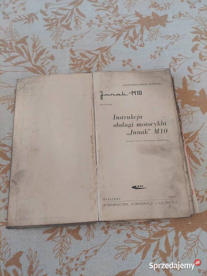 Sprzedam instrukcję obsługi Junak