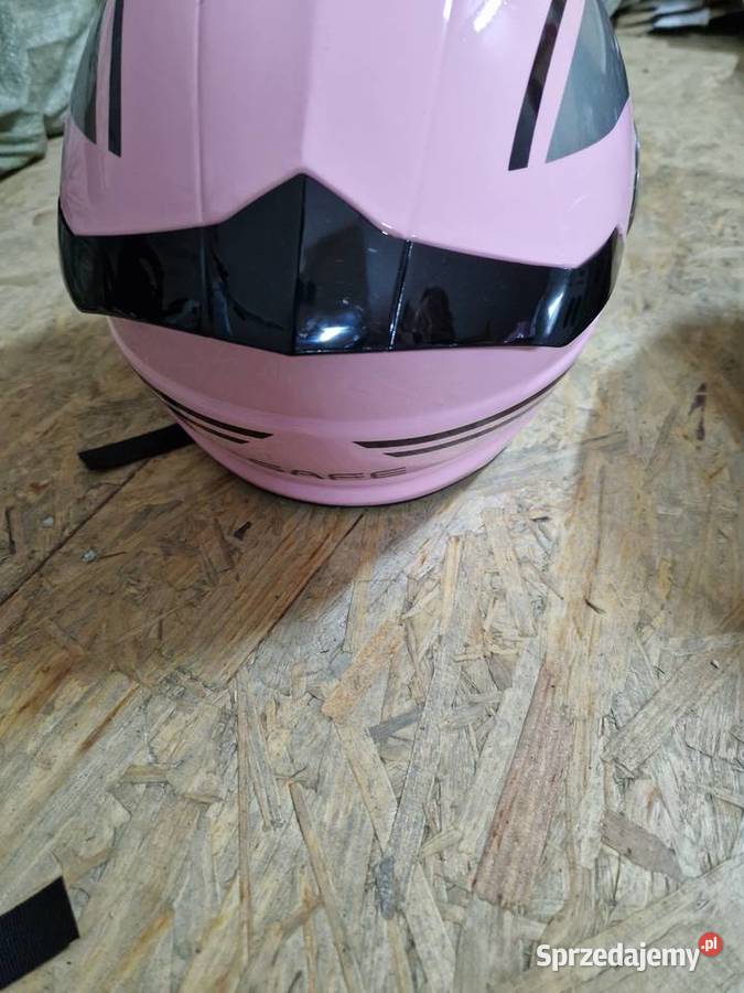 Kask skuter czarny różowy biały popielaty helmet Głogowa