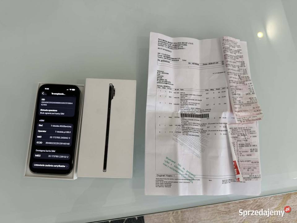 Iphone 17 air 256gb nowy Zielonka sprzedam