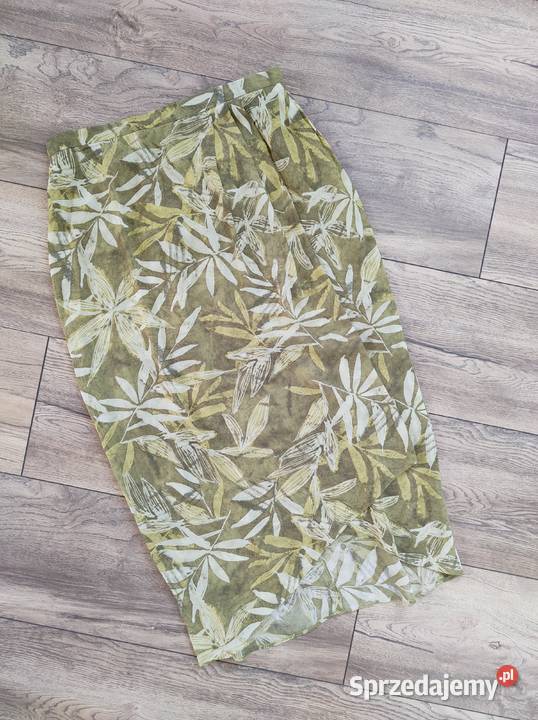 Zielona asymetryczna spódnica 42 44 Rozmiar 42(XL) Jasło