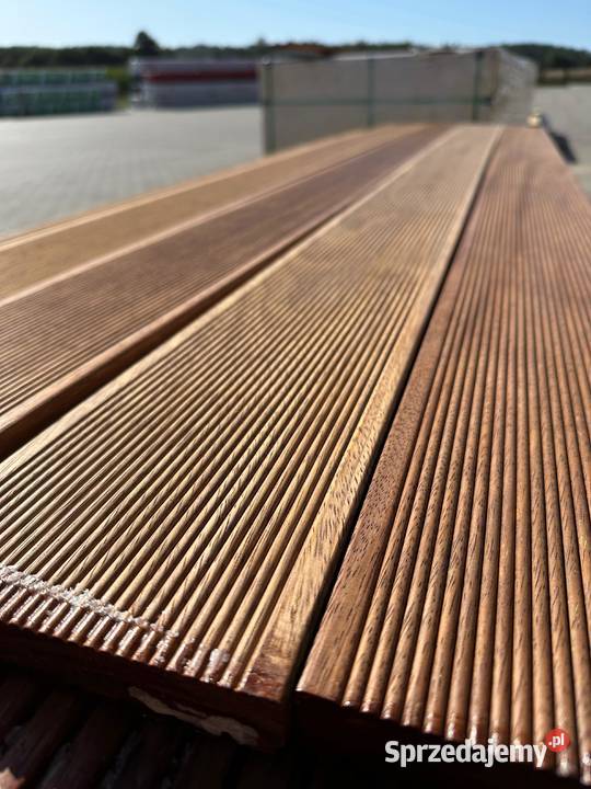 Deska tarasowa egzotyczna merbau ryflowana KL