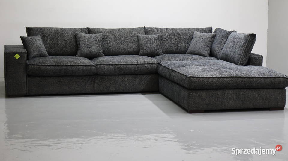 TDi NOWOCZESNY NAROŻNIK KANAPA ciemna tkanina Poznań