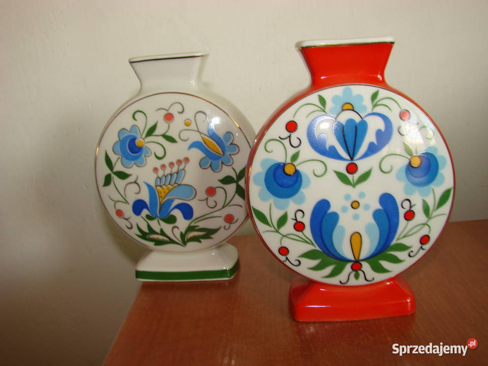 Lubiana wzór kaszubski wazonik Pruszcz Gdański sprzedam