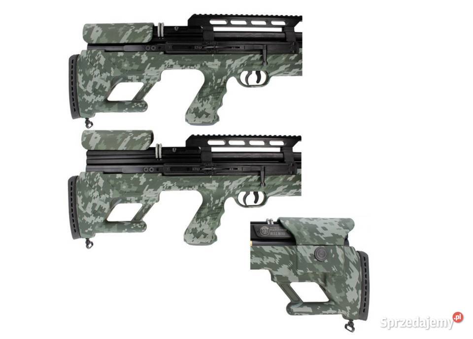 Wiatrówka PCP Hatsan BullBoss M2 Camo tłumik QE Sporty strzeleckie i myślistwo wielkopolskie Trzcianka