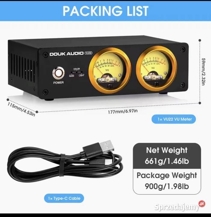 Douk audio DACT1 PRO VU22 meter DAC pomorskie Kwidzyn