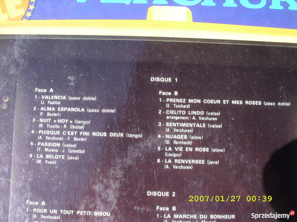 Dance LP ANDRE VERCHURENVALENJA Wołów sprzedam