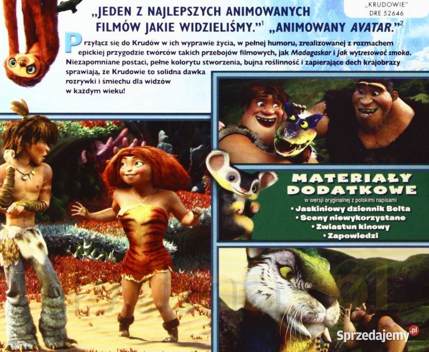 Krudowie Flinstonowie animacja bajka dzieci DVD Częstochowa